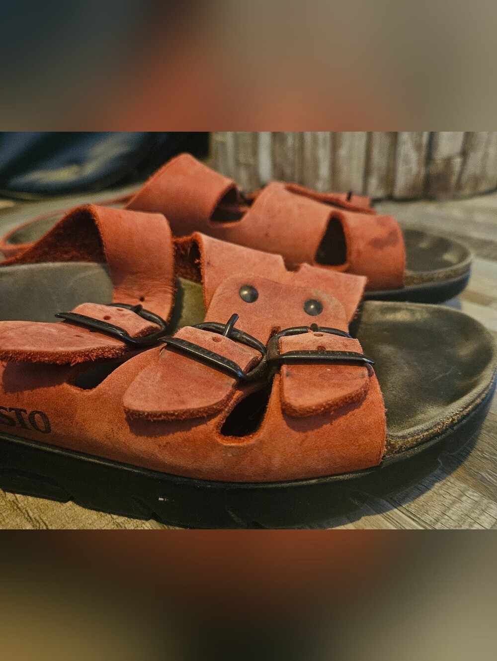 Mephisto Zach Fit sandals in red suede . 36 - Picture 8 of 12